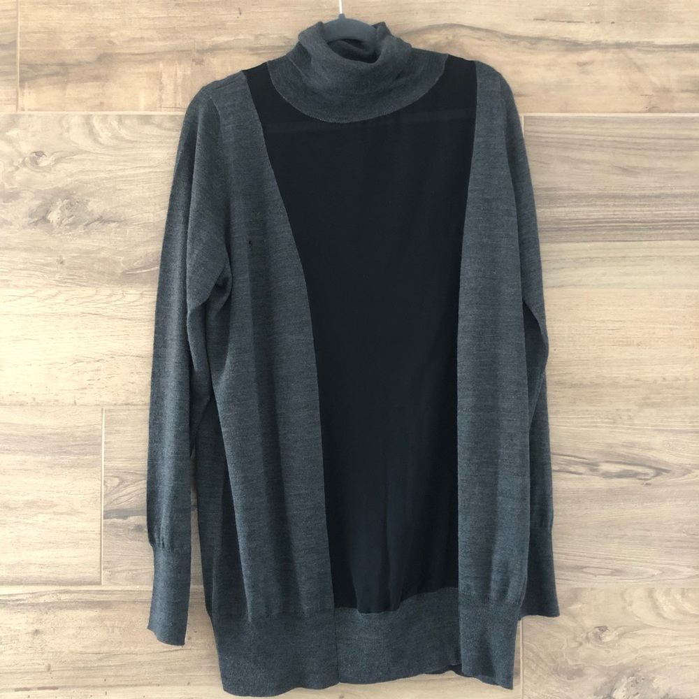 Anne Fontaine Silk/Wool Color Block Sweater Size 46